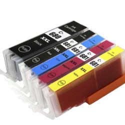 Compatible Canon PGI 680XXL CLI 681XXL Ink Cartridge compatible 5 cartridges set compatible	